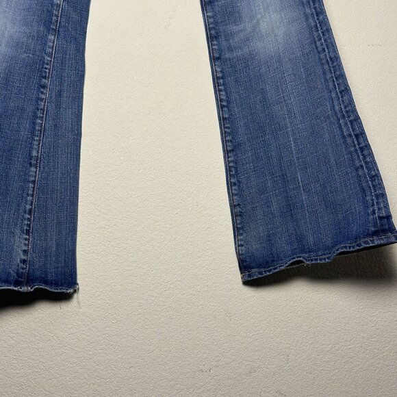 VTG Citizens of Humanity Denim Jean Pant Women 27 Y2K Indie Flared Western Boot - Picture 13 of 16